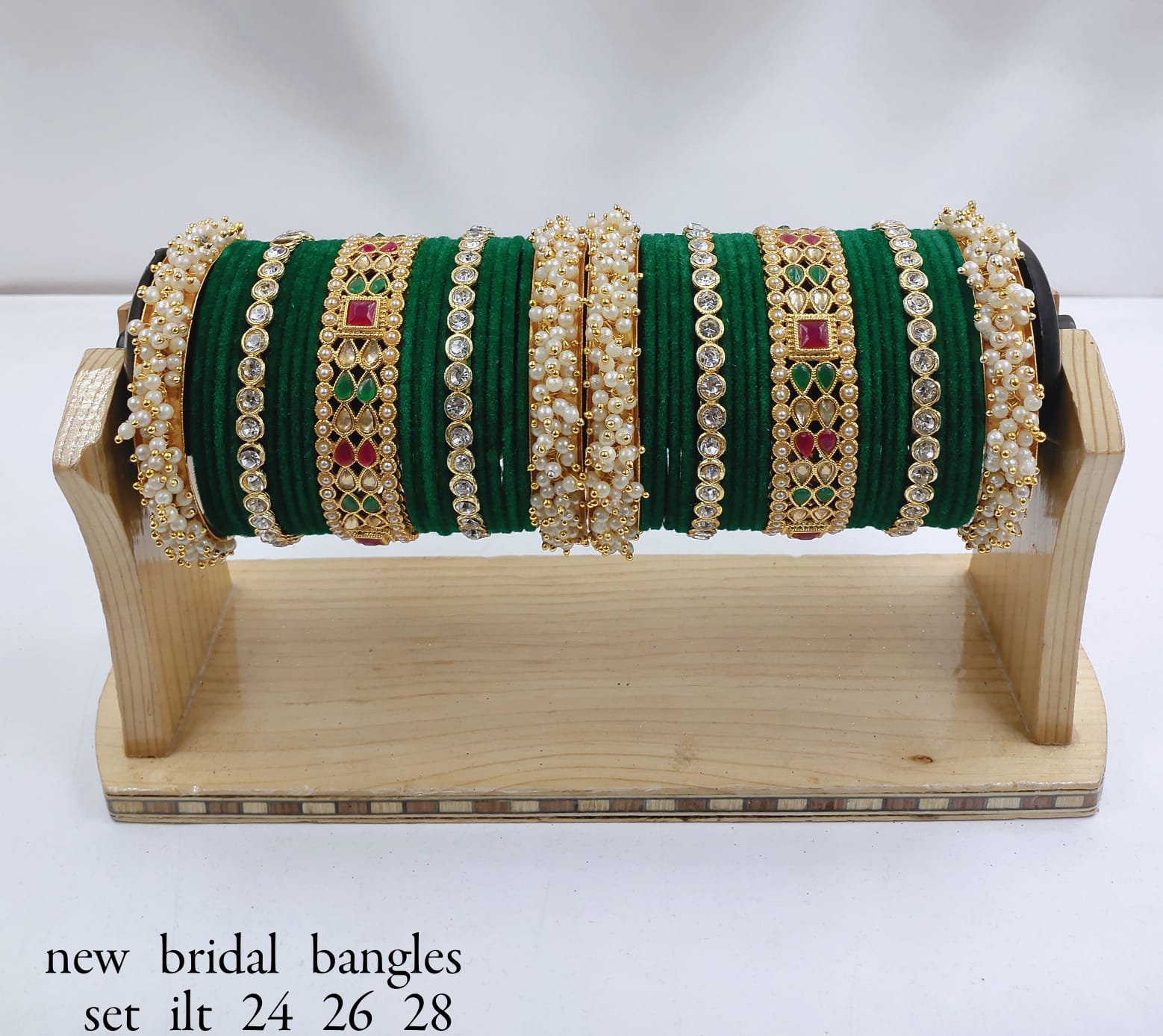 Latest Fashionable Tear Dropped Silk Thread Pearl Dropped Beautiful Chudda Combo Set For Women And Girls  For Wedding